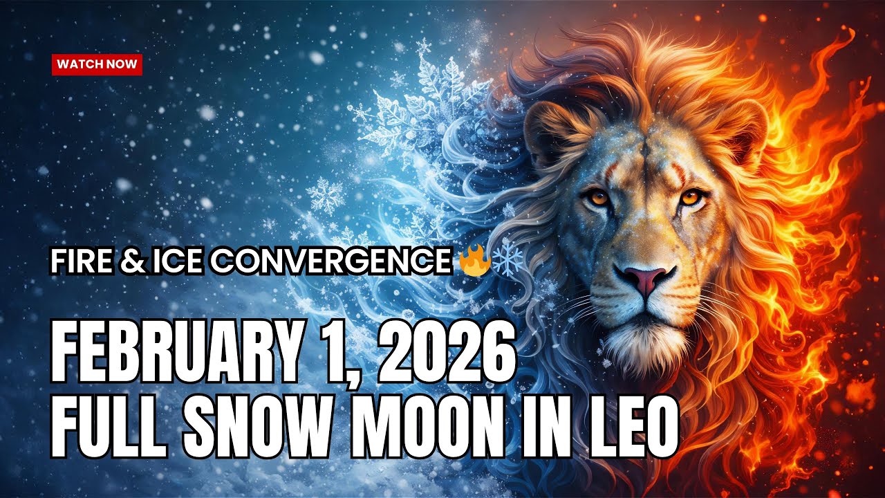 Full Snow Moon in Leo 2026 🔥❄️ Fire & Ice Convergence | Melt Stagnation & Ignite Creative Power