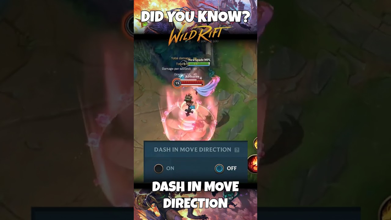 You can now TAP CAST your Dashes EASILY #wildrift #youtubeshorts #learning