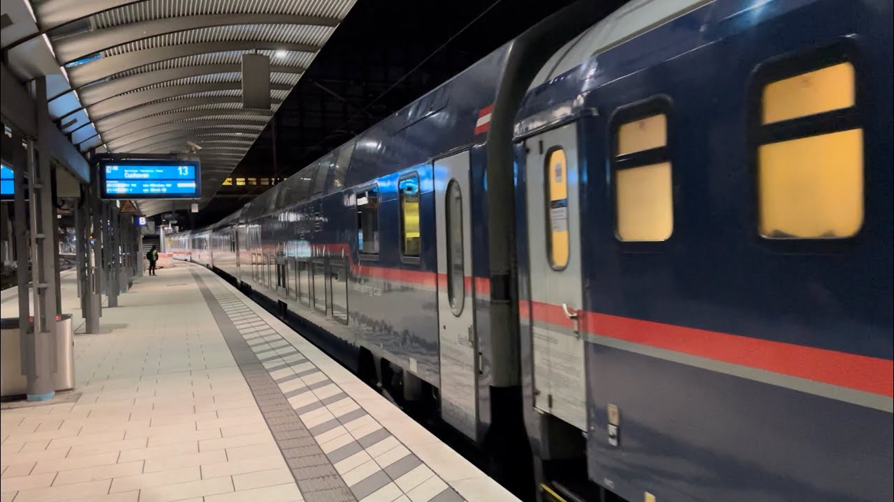 101 093 DB NJ401 Nightjet Abfahrt Sound Hamburg Hauptbahnhof n. Zürich Doppelstock ÖBB SBB Nachtzug