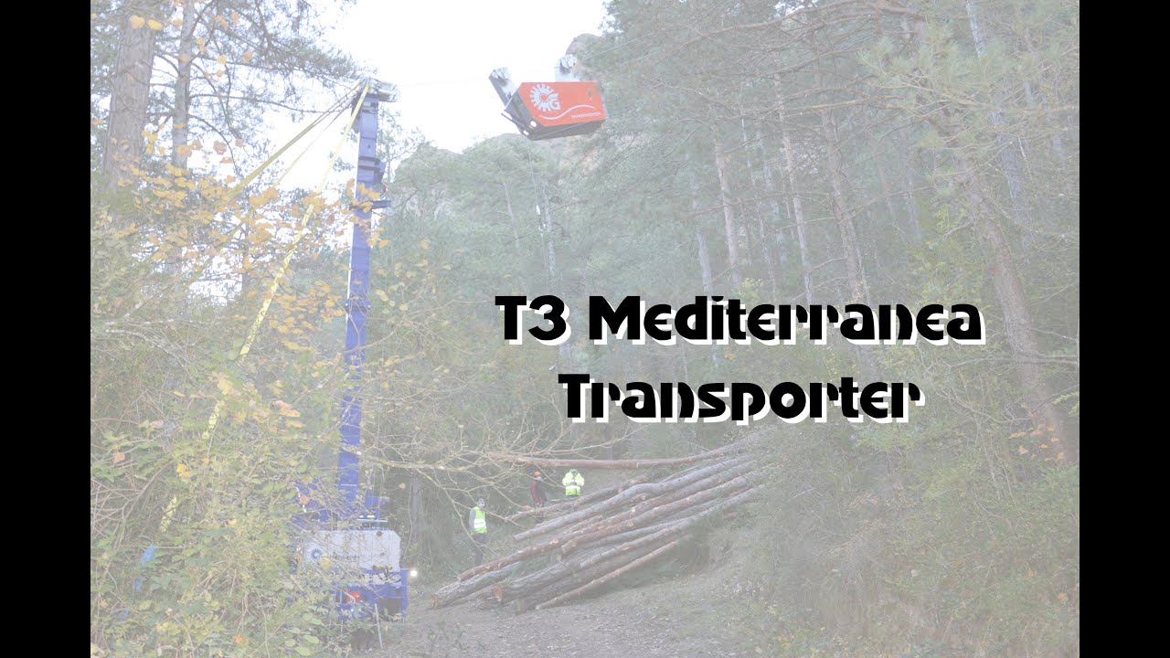 Teleferica tre tamburi Greifenberg T3 Mediterranea con carrello Transporter motorizzato