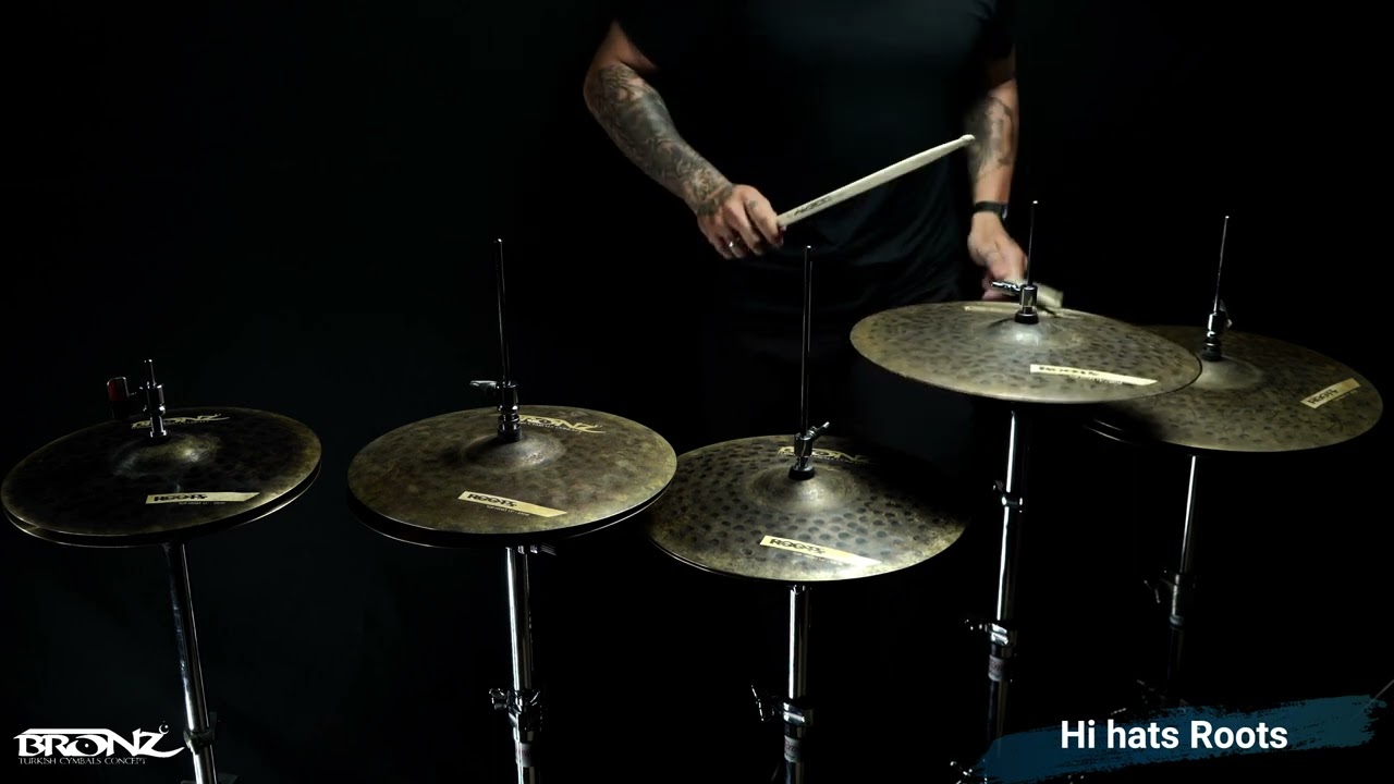 COMPARATIVO HI-HAT - SÉRIE ROOTS - BRONZ CYMBALS