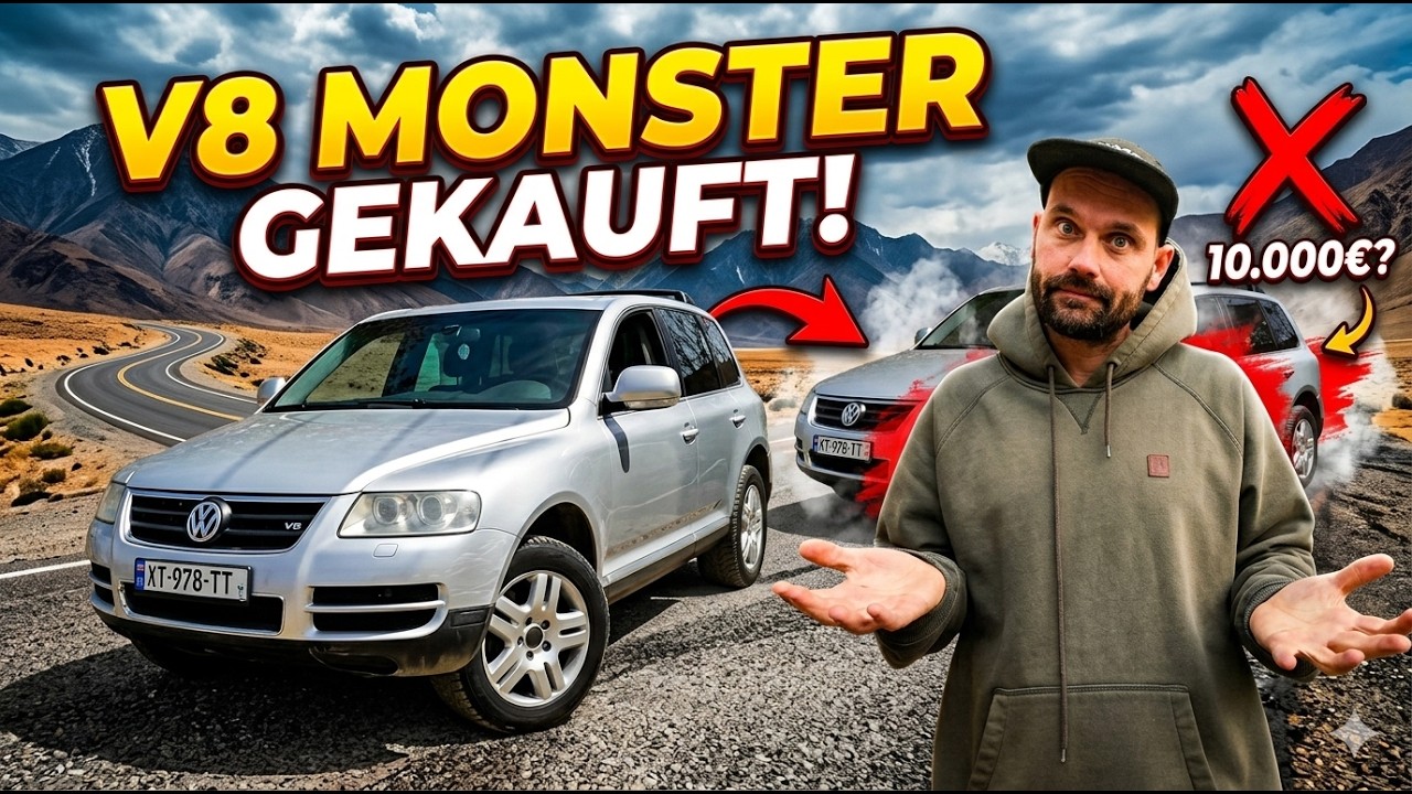 BILLIGEN V8 in GEORGIEN gekauft und ICH baue ihn direkt um (zum Reisemobil)  🇬🇪