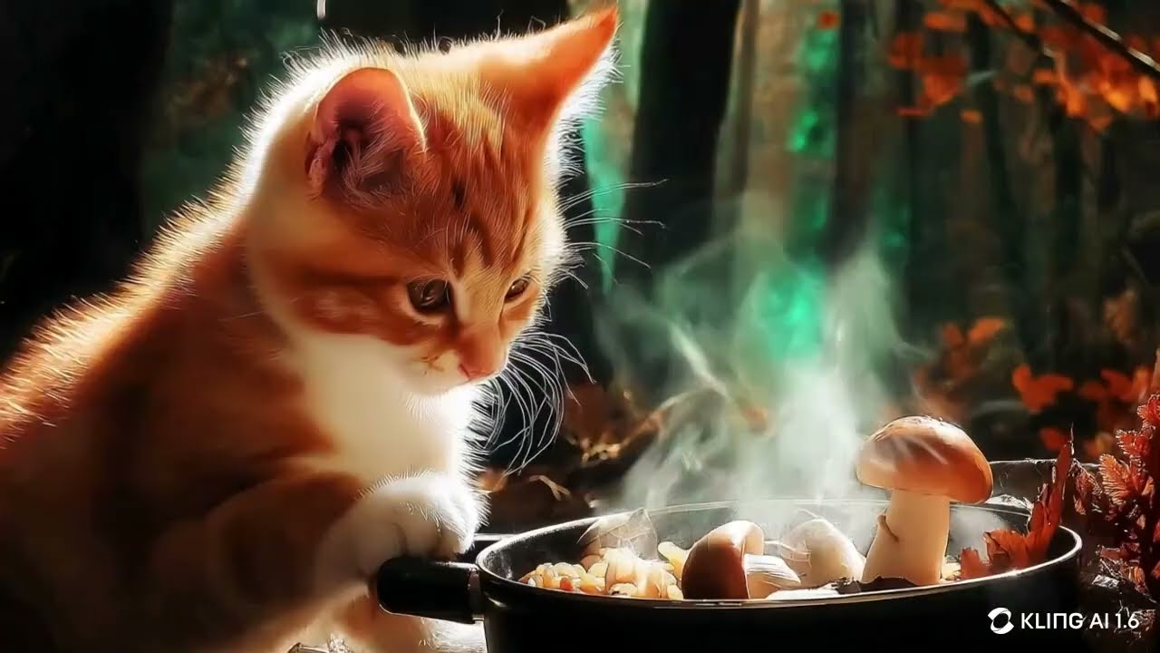 ココがキノコリゾットを作るよ～♡  