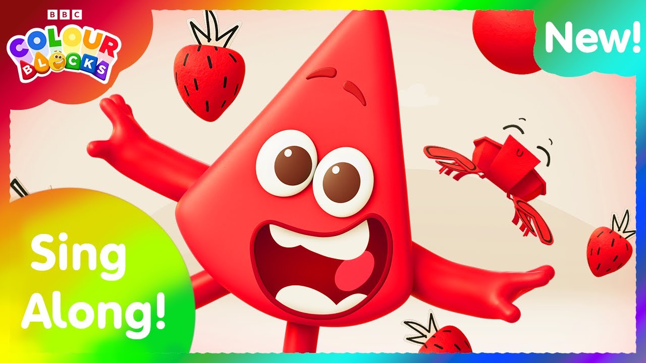Red's Song Sing Along | Colour Songs for Kids | Kids Learn Colours |  @Colourblocks ​