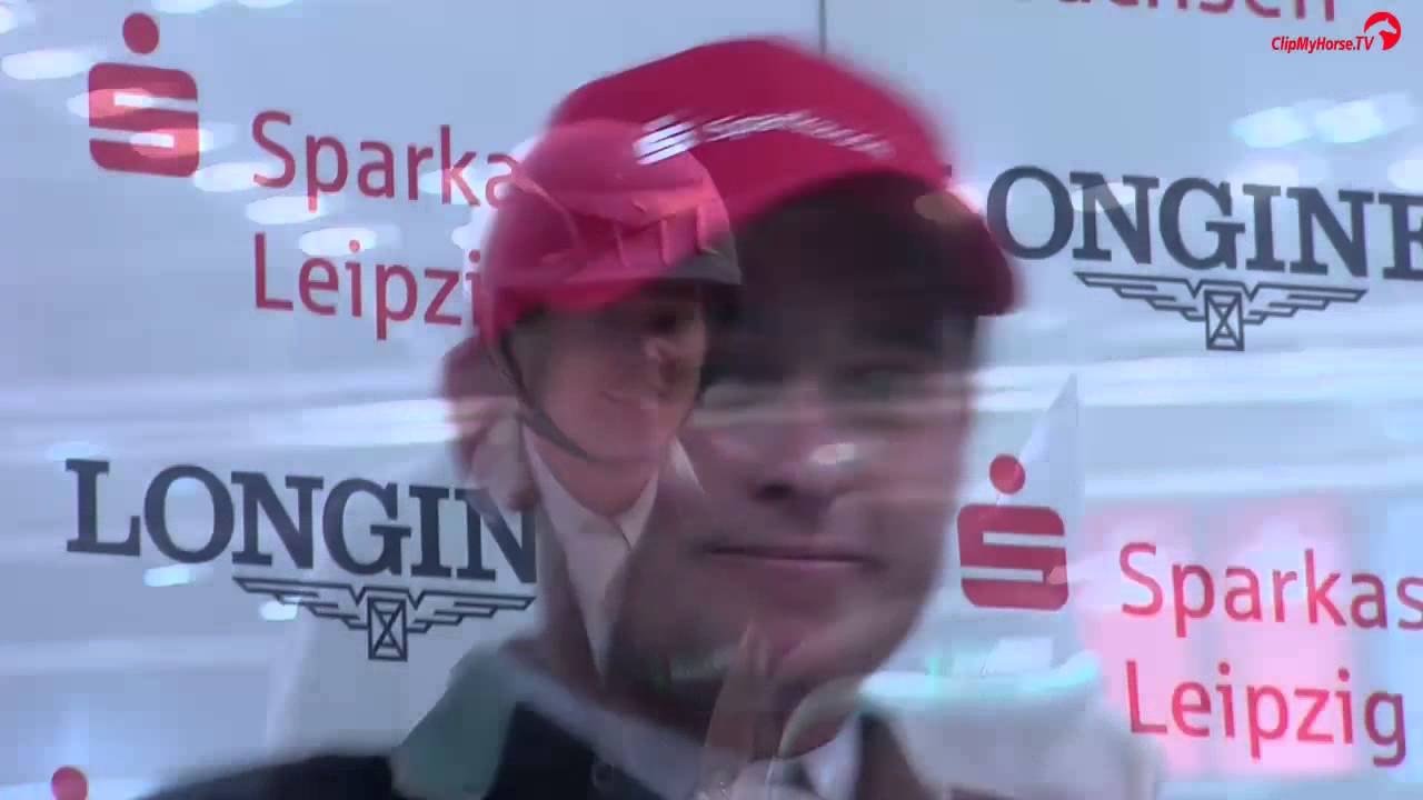 Longines FEI World Cup™ Siegerehrung Leipzig CAVISTO Reiter Niklas Krieg