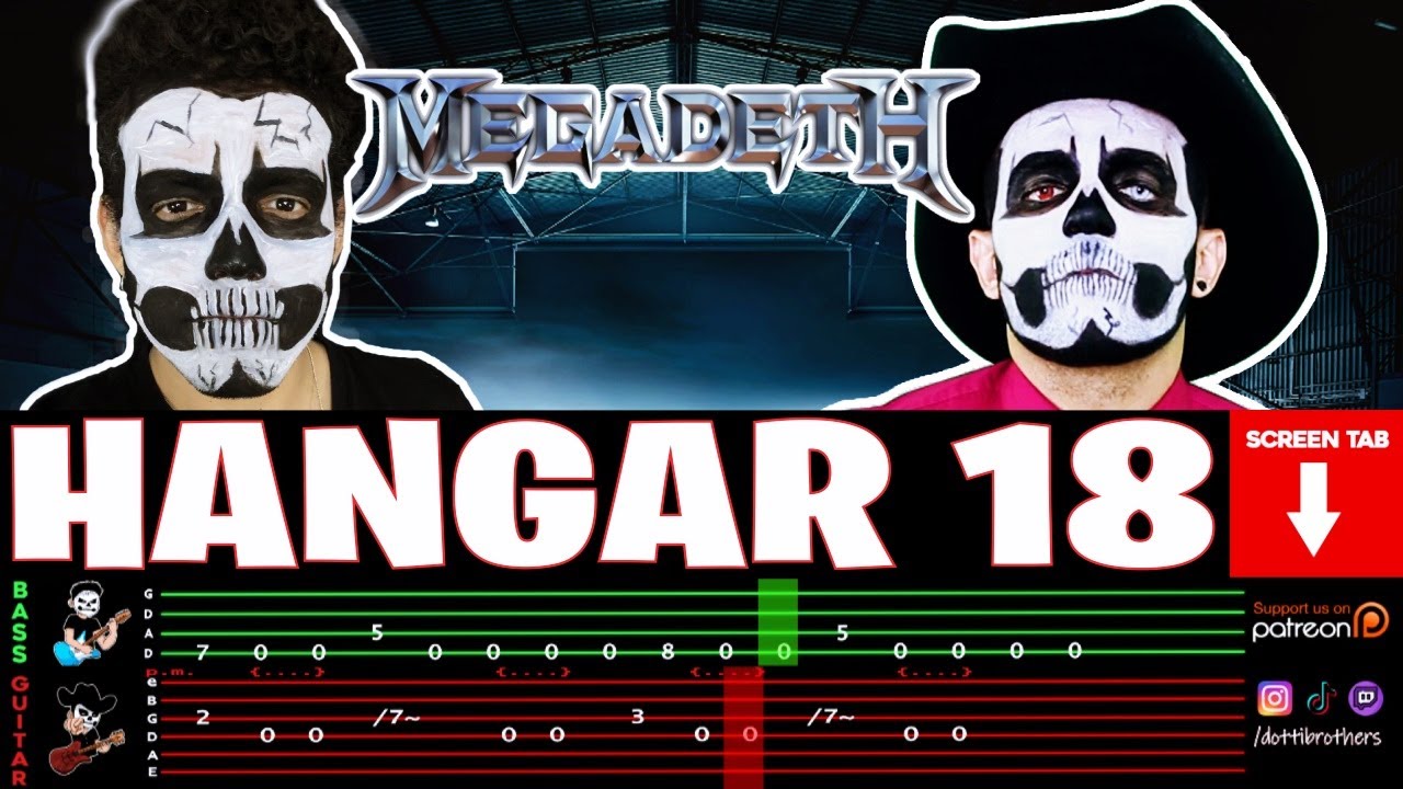 【MEGADETH】[ Hangar 18 ] cover by Dotti Brothers | GUITAR/BASS LESSON