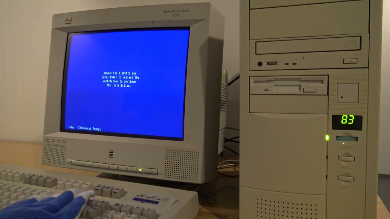 Installing IBM OS/2 Warp 3 on Pentium Overdrive 1995 Retro Computer in the BACKROOMS