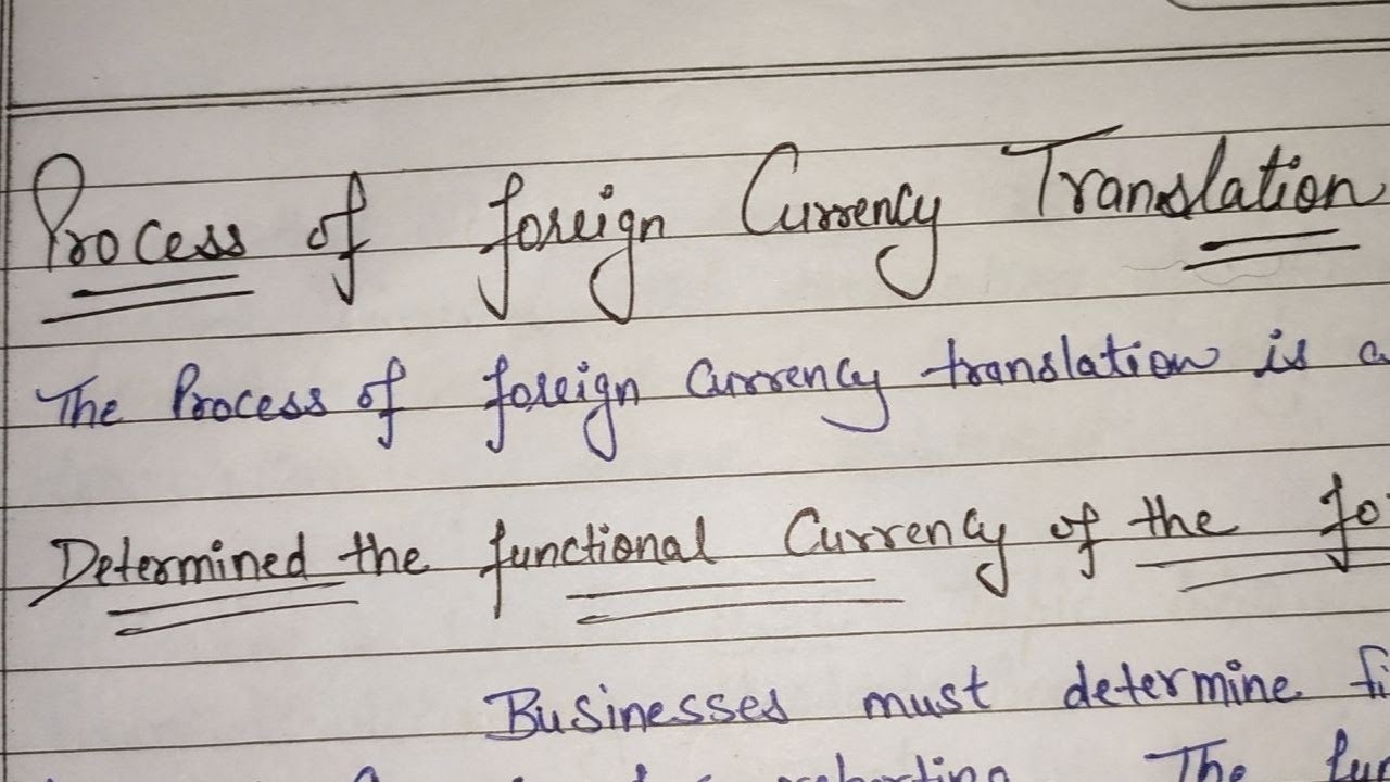 #2 Foreign Currency Translation | process of foreign Currency Translation |