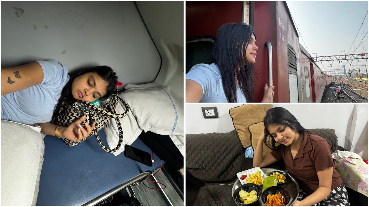 Worst train journey 😭😭 || Raat bhar ladai hua || Ghar ahte he bhen ne surprise diya || kolkata