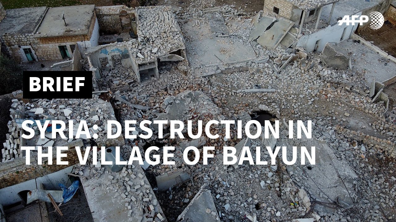 In Syria's Idlib the village of Balyun lies in ruins  | AFP