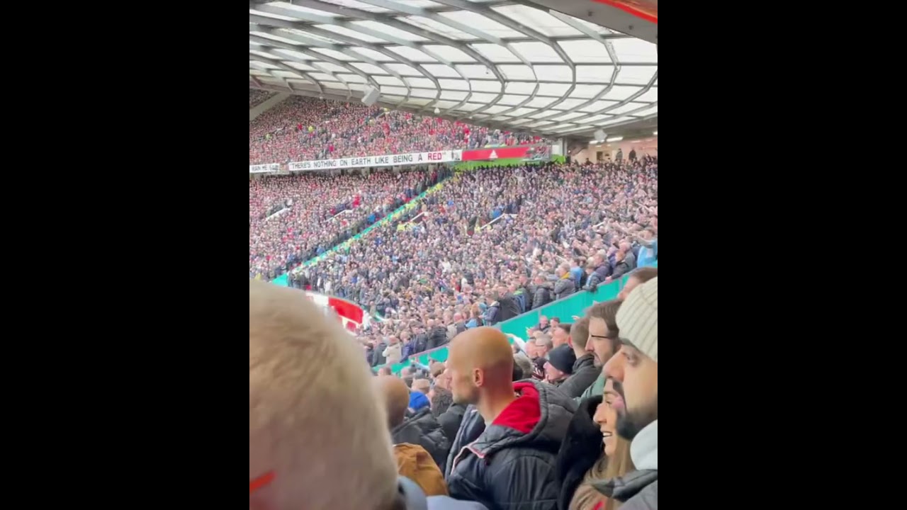 Manchester City Fans Singing Your F*cking S*it Vs Manchester United Away