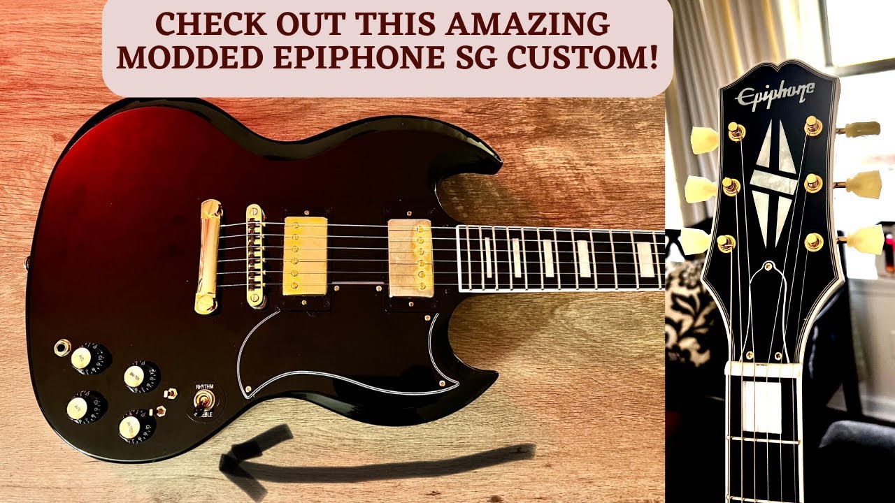 2021 Epiphone SG Custom - Amazing Guitar With A Cool Mod!  Check It Out!