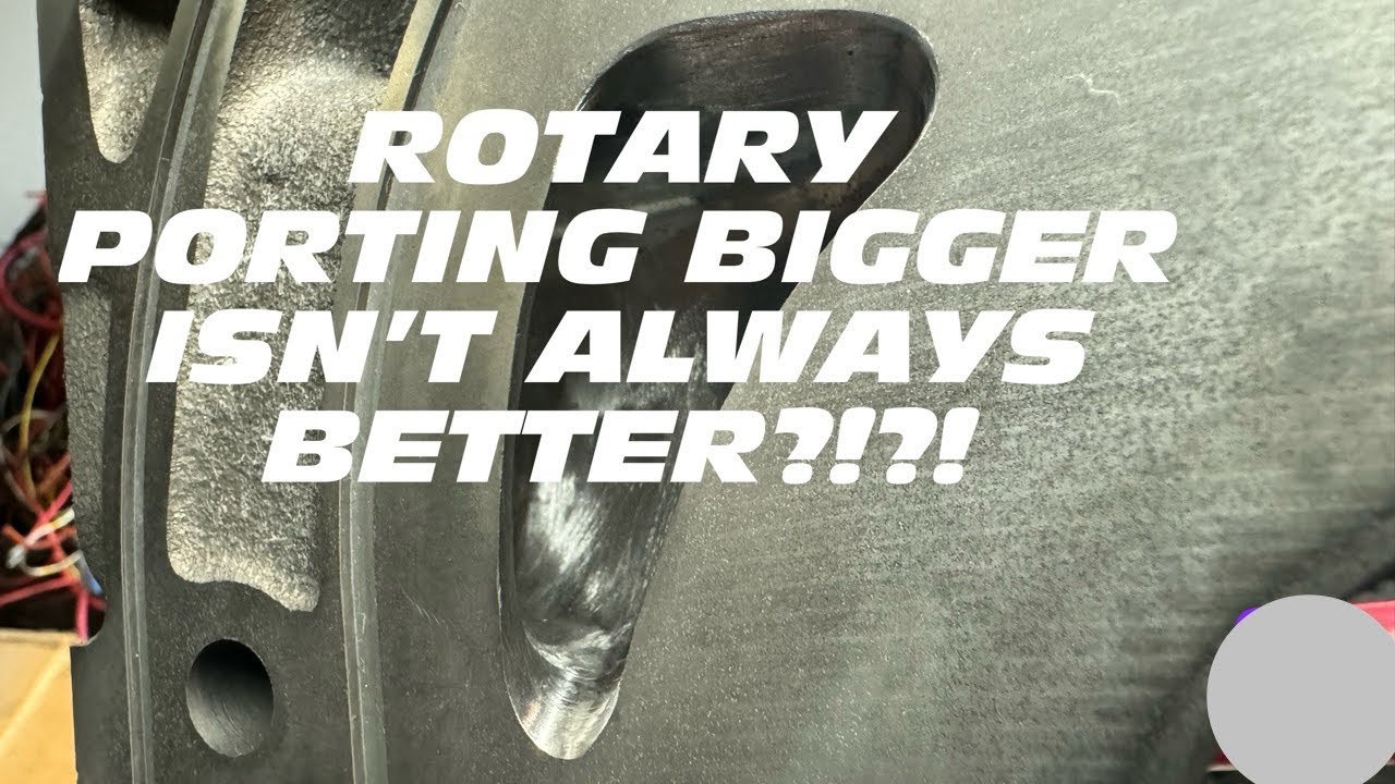 Porting Turbo Rotary Engines, explained Bridge Port and Street Port for my engine program.