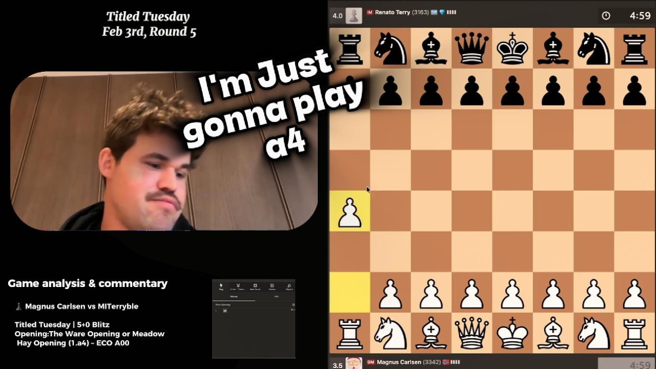 Magnus Carlsen plays the rare 