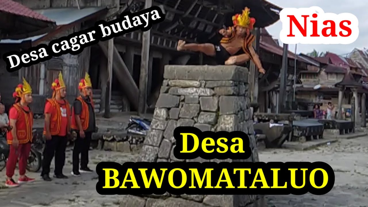 Desa cagar budaya yang unik dan menarik yaitu Desa BawoMataluo di Nias selatan.