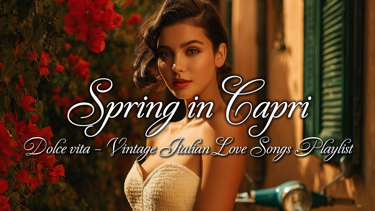 Spring in Capri 🌹| Vintage Italian Love Songs & Dolce Vita Romance