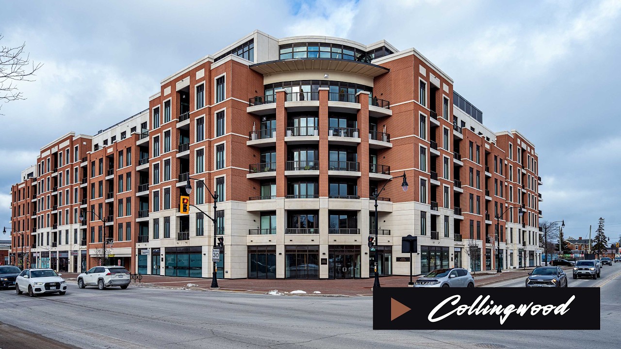 A real estate listing on 1 Hume Street Unit 301, Collingwood, Ontario.