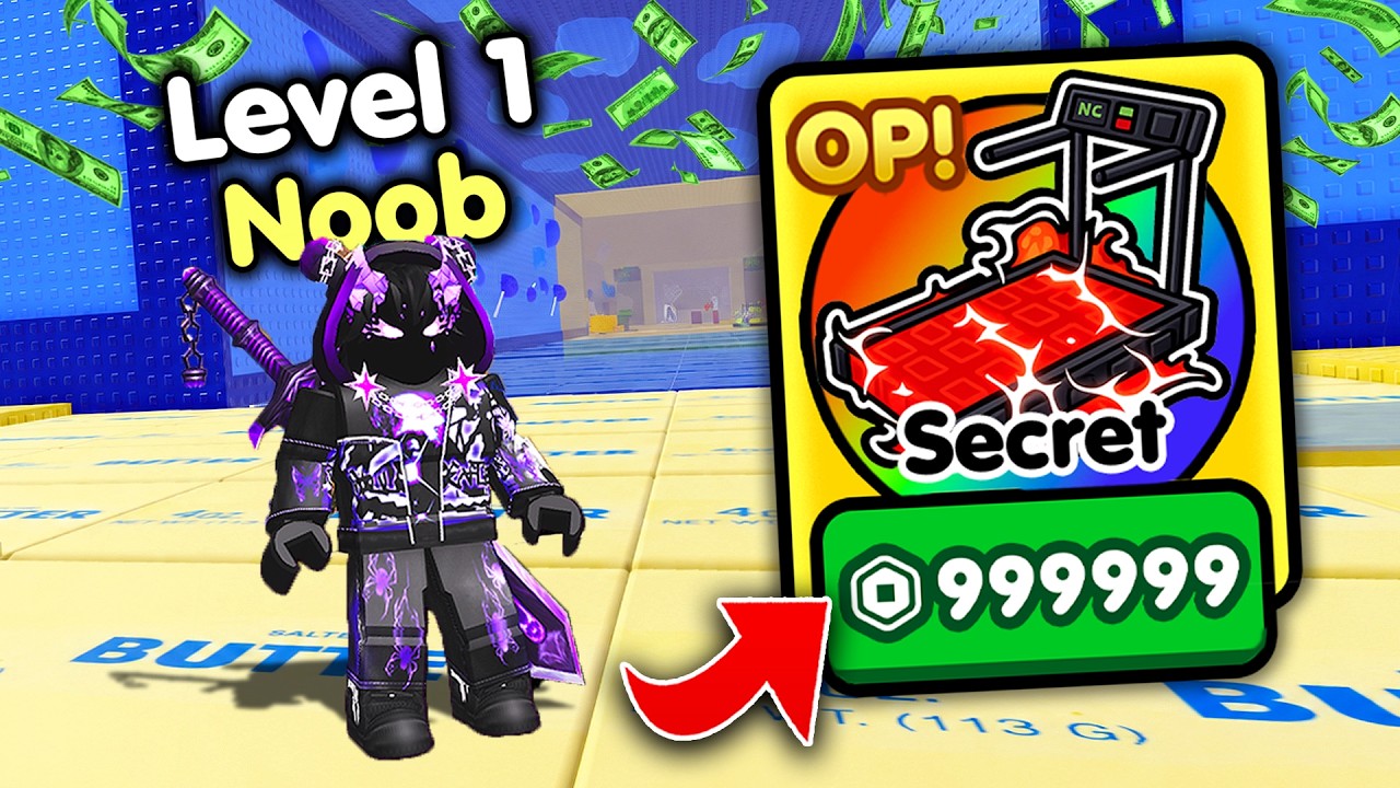 Начинаем заново как НОВИЧОК с СЕКРЕТНЫМ бонусом +1 к скорости в Butter Escape! (Roblox)