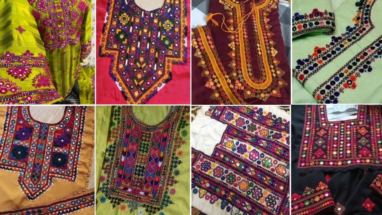 Traditional Sindhi Hand Embroidery New Designs | Sindhi Mirror Work Design By Eraj Arts.