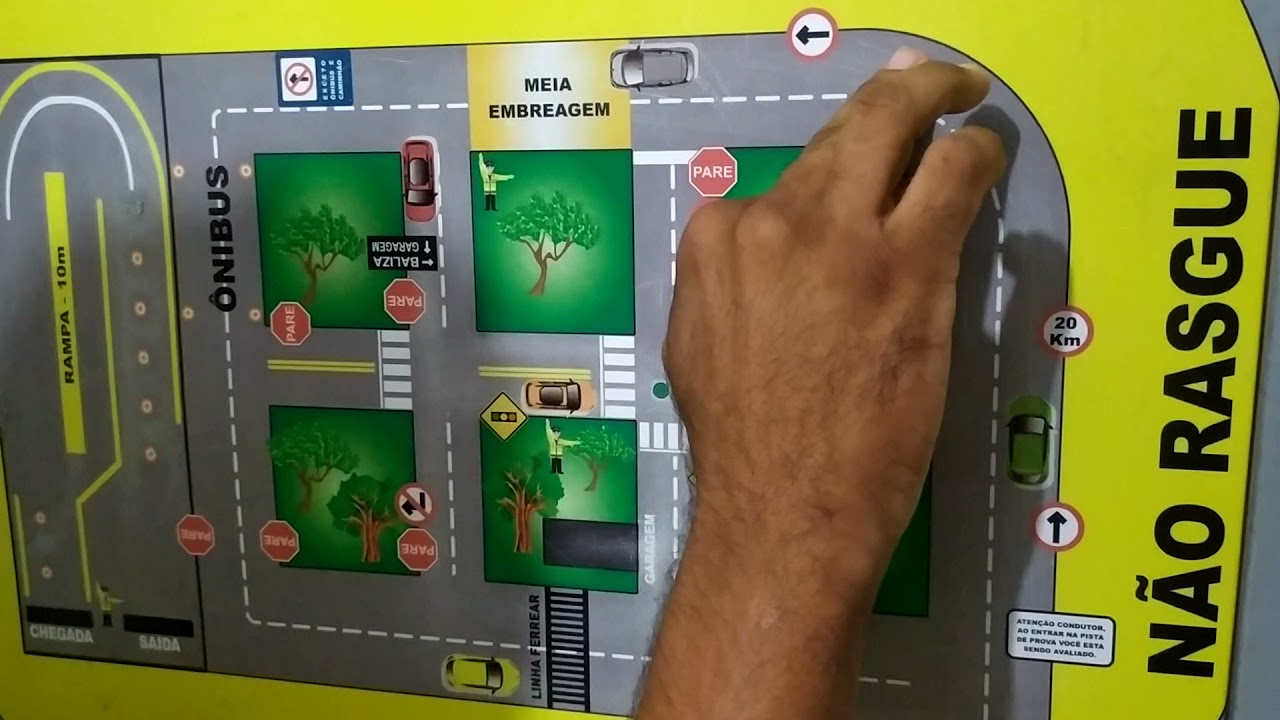 Novo formato da pista do Detran PB.