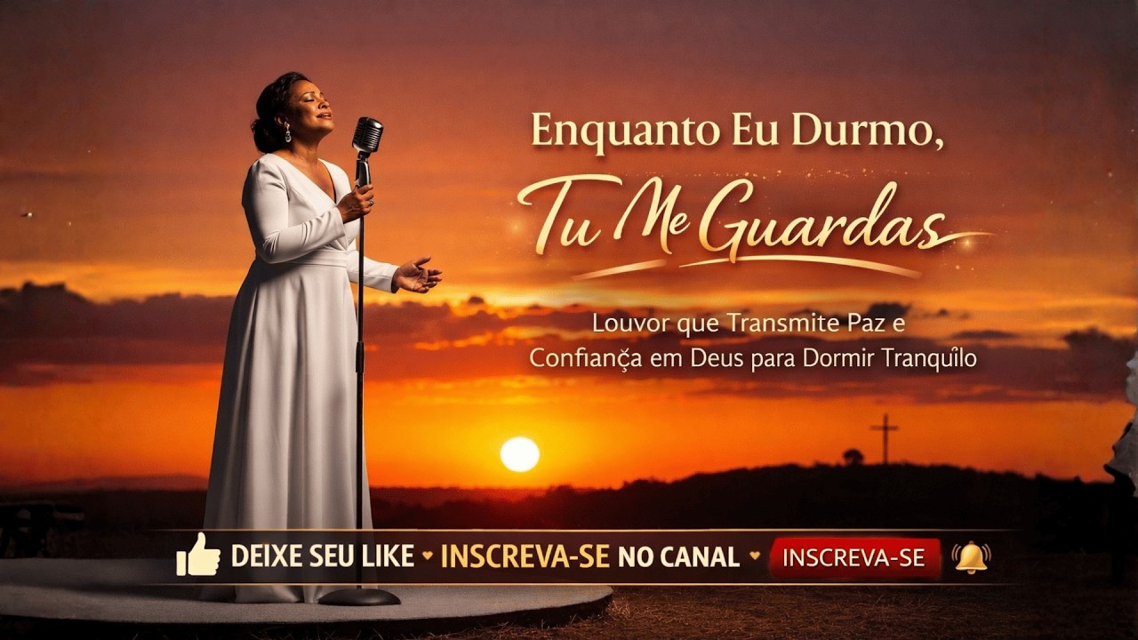 Enquanto Eu Durmo, Tu Me Guardas 🙏 Louvor Gospel Suave para Dormir em Paz