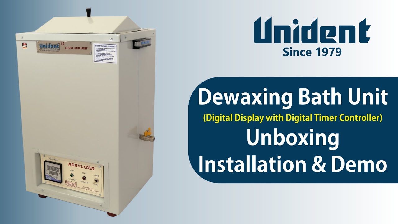 Unident Dental Digital Acrylizer / Polymerization Unit | Unboxing, Installation & Demo