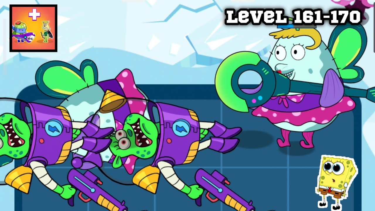 MERGE MASTER : merge master spongebob . pertempuran spongebob . spongebob fusion level 161-170