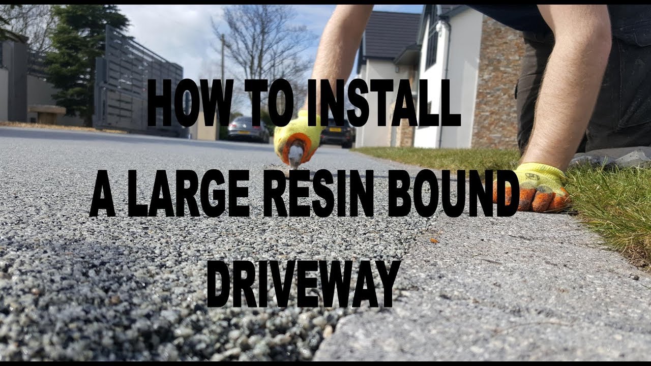 How to install a large resin bound driveway. Resin install