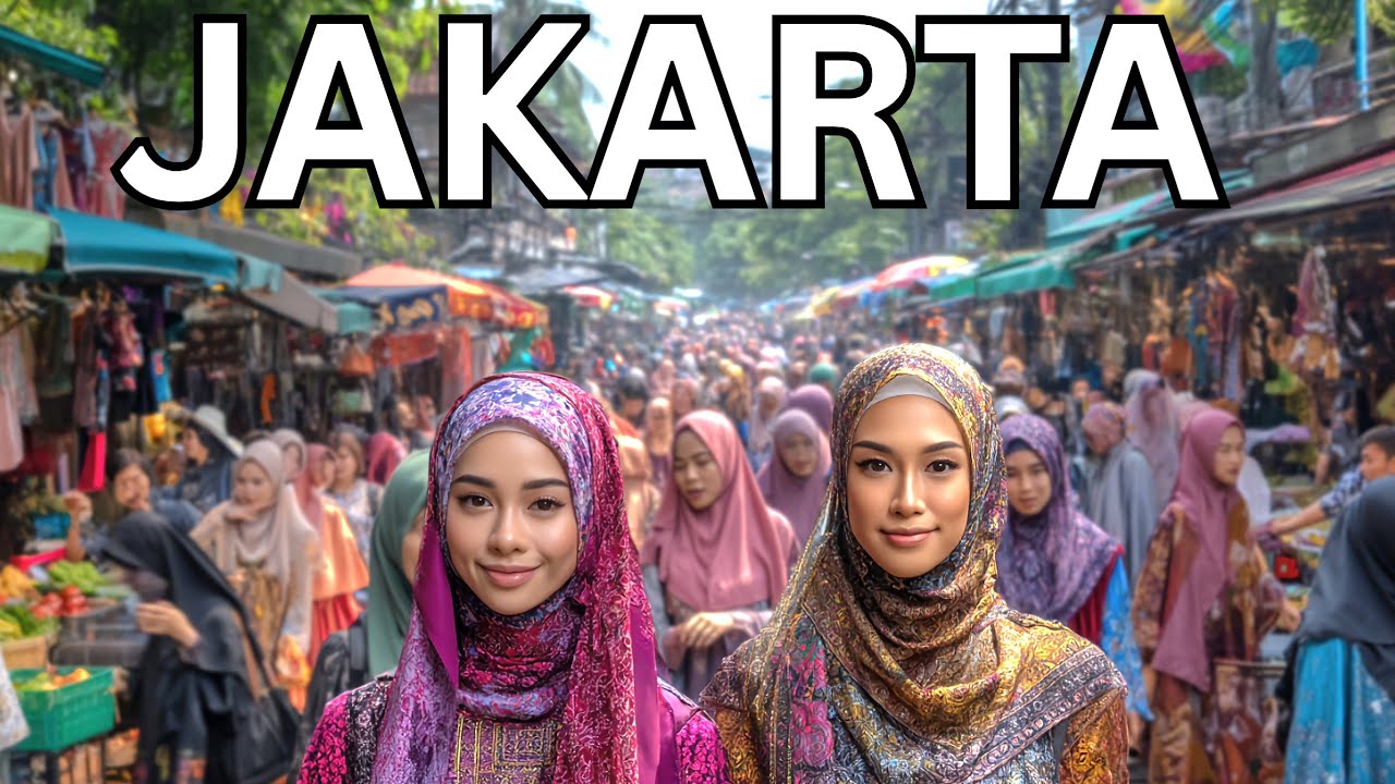 🇮🇩🚶‍♀️JAKARTA WALKING TOUR, INDONESIA 2025, 4K HDR