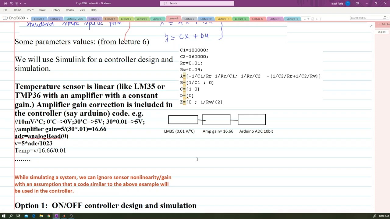 Lecture8: A room temperature control system