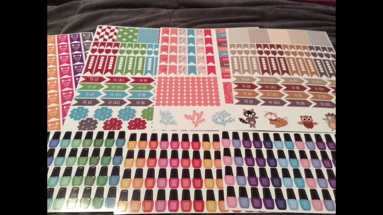 Erin Condren Planner Sticker Haul from PlannerStickers on Etsy