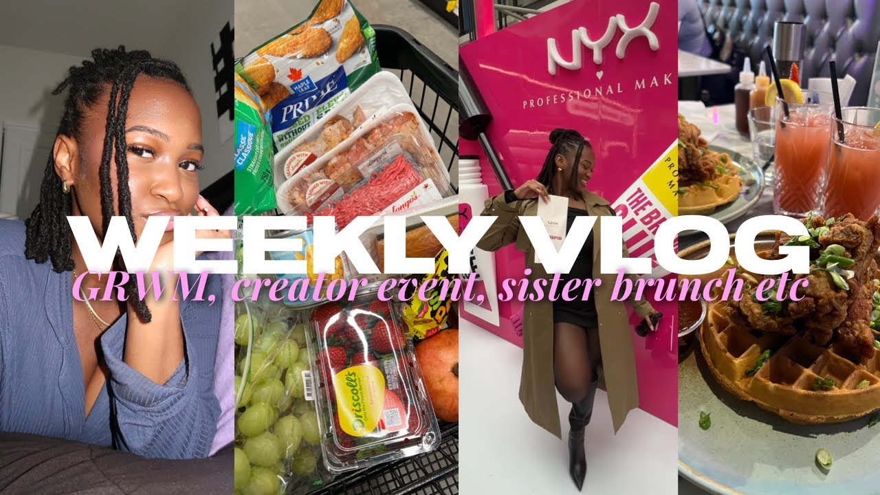 Weekly Vlog☆ | Brand event, sister brunch, meal prepping etc