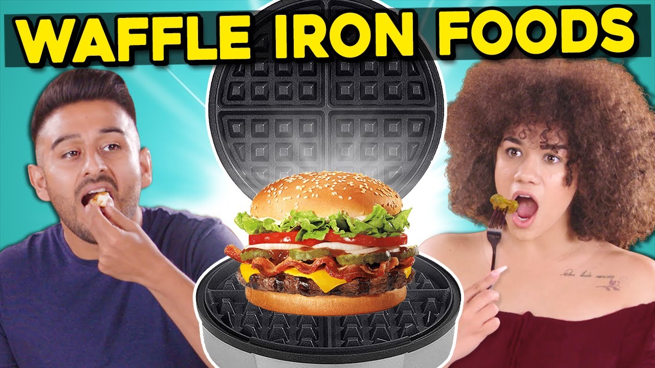 5 Crazy Waffle Iron Experiments | People Vs. Food