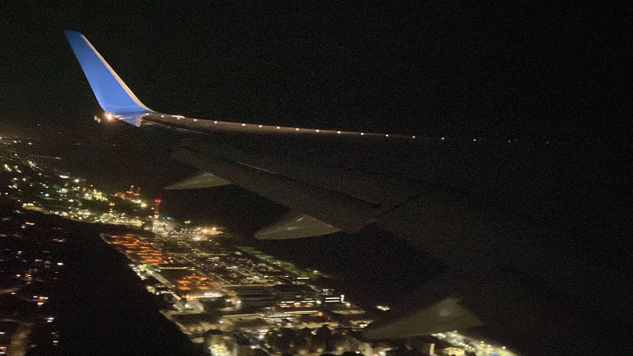 United Airlines Boeing 757-300 Pushback, Taxi and Takeoff from Los Angeles (LAX)