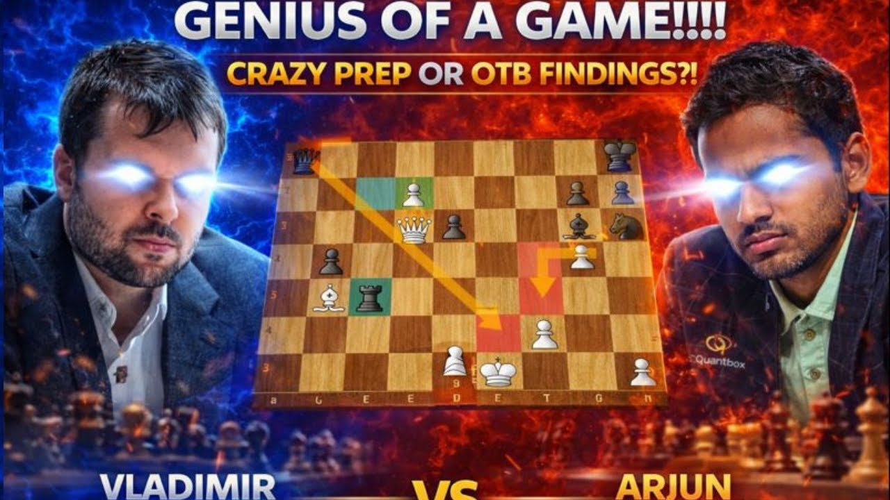 Outprepped and Outplayed!!!! Genius of a game!!!! Arjun Vs Fedoseev | tata steel #chess #chessgame