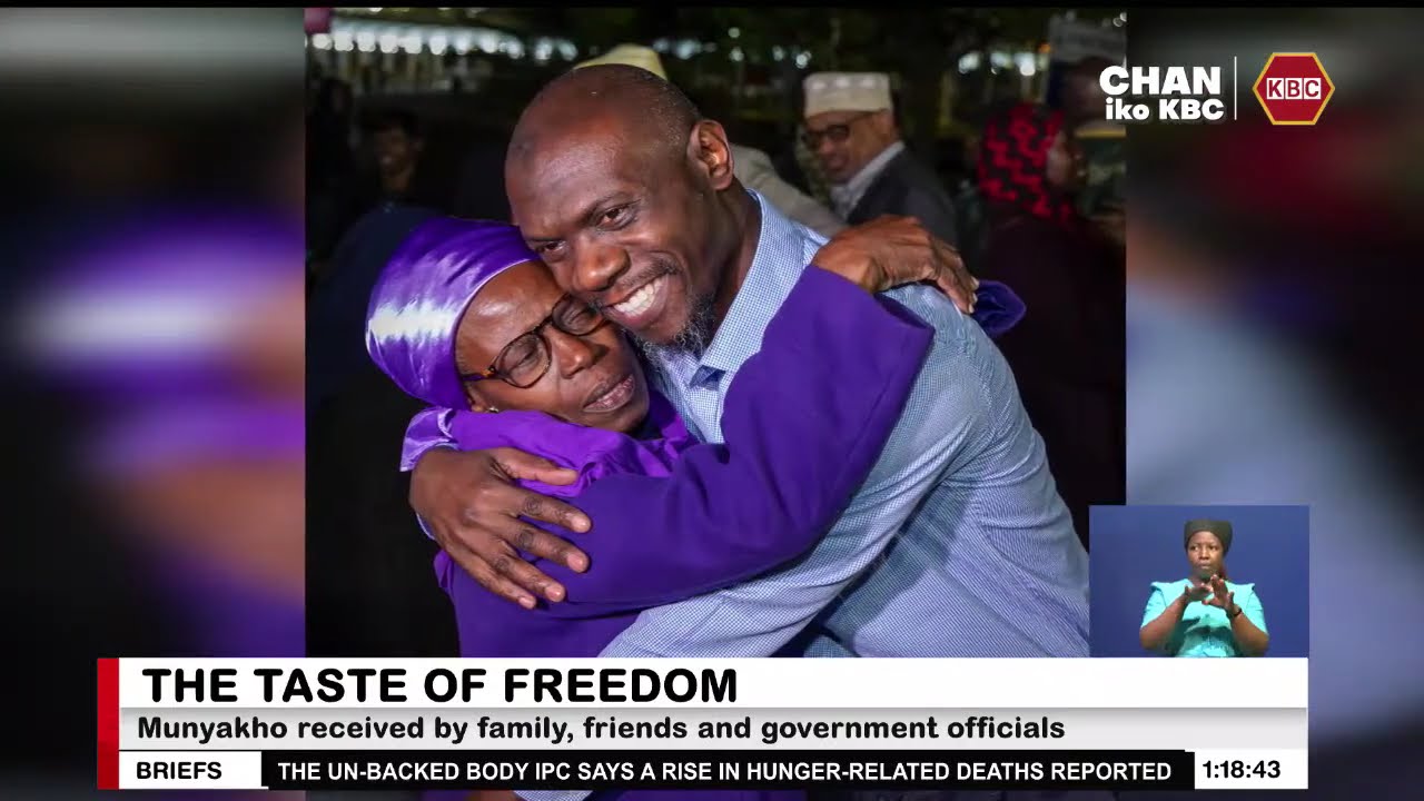 Stephen Munyakho returns home after a over a decade in death row