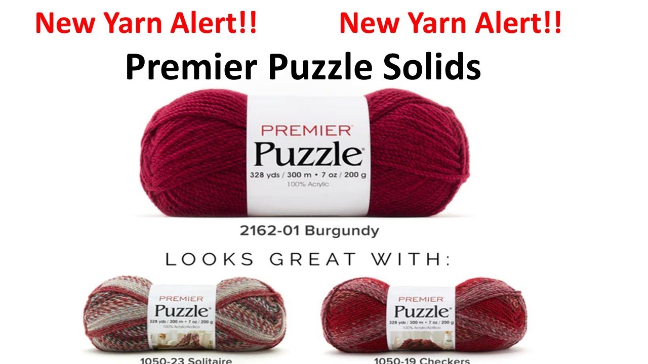 New Yarn Alert!!  Premier Now Has Puzzle Solids.  Let's Take a look