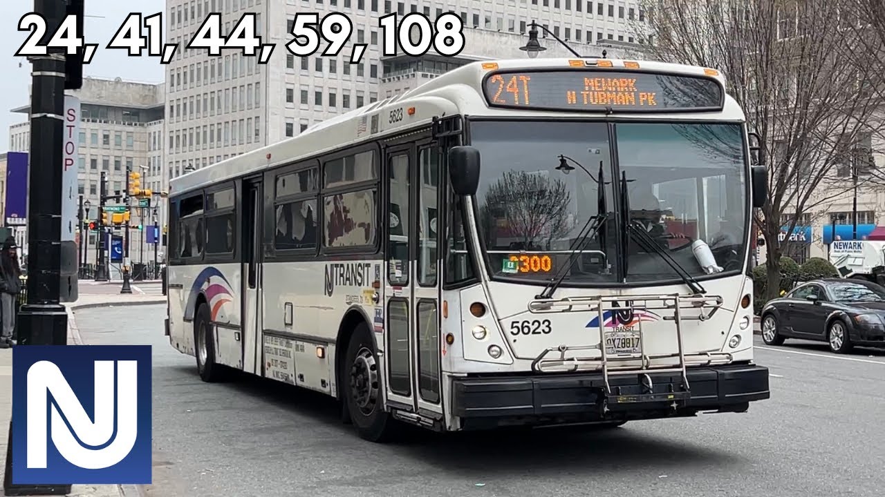 NJT: 2008-2013 NABI 416.15 action on the 24H, 24S, 24T, 41, 44, 59 & 108