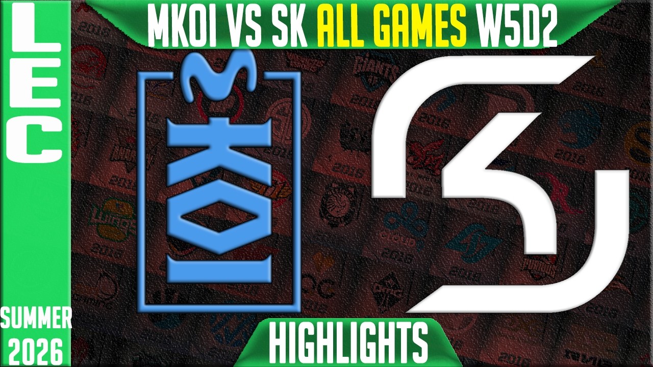 MKOI vs SK Highlights ALL GAMES | LEC W5D2 Summer 2026 | Movistar KOI vs SK Gaming