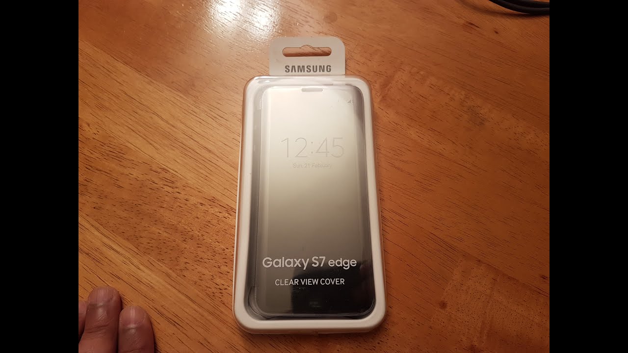 Samsung Official Clear View Flip Cover for Galaxy S7 Edge