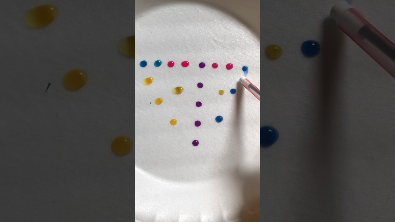 New Water Colour Drops Satisfying Video 