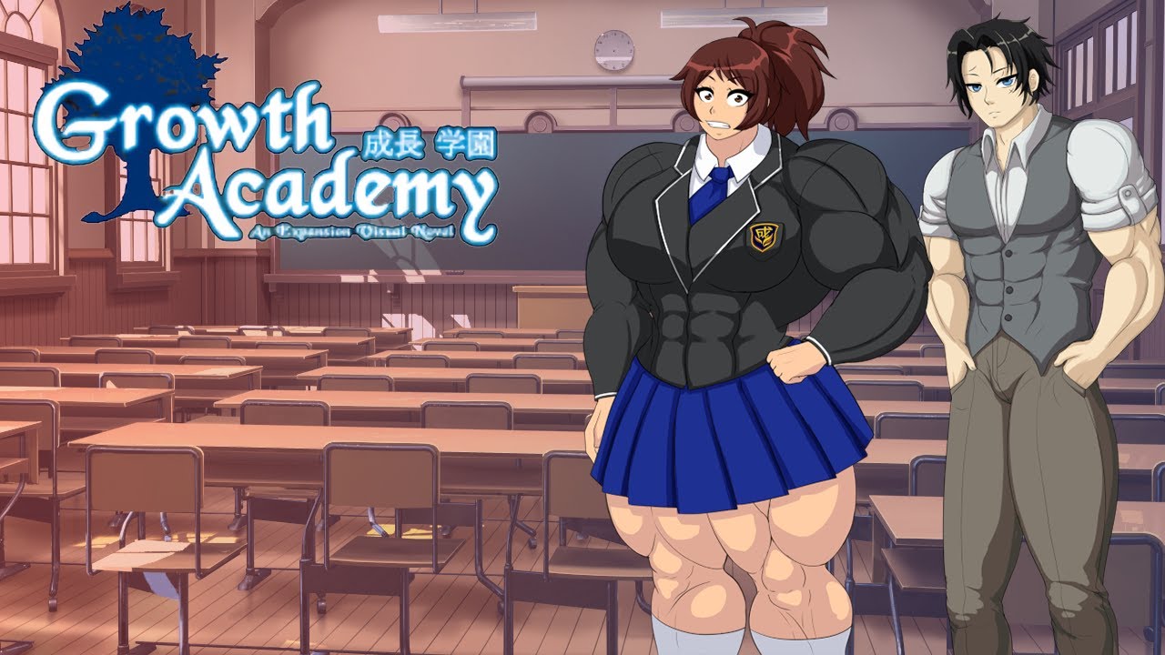 Muscle Gain Playthrough #16 Growth Academy - Human Nutcracker!