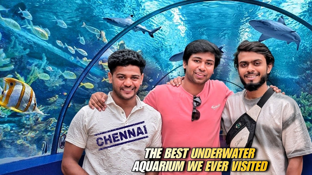 The best underwater aquarium we ever visited till now (VGP Marine Kingdom) in chennai 100% coverage