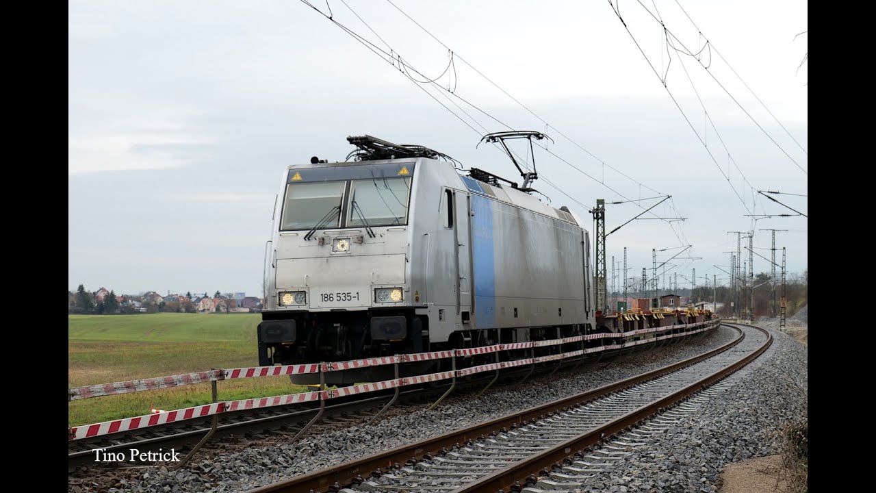 Fern- und Güterzüge in Zeithain am 17.02.2023