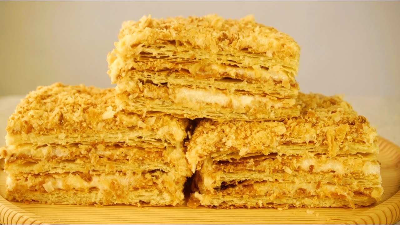კლასიკური ფენოვანი ცომი & ნაპოლეონი❤️ Puff Pastry & Cake 