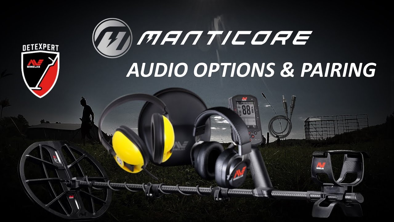 Minelab Manticore how to pair headphones and other headphone options tutorial