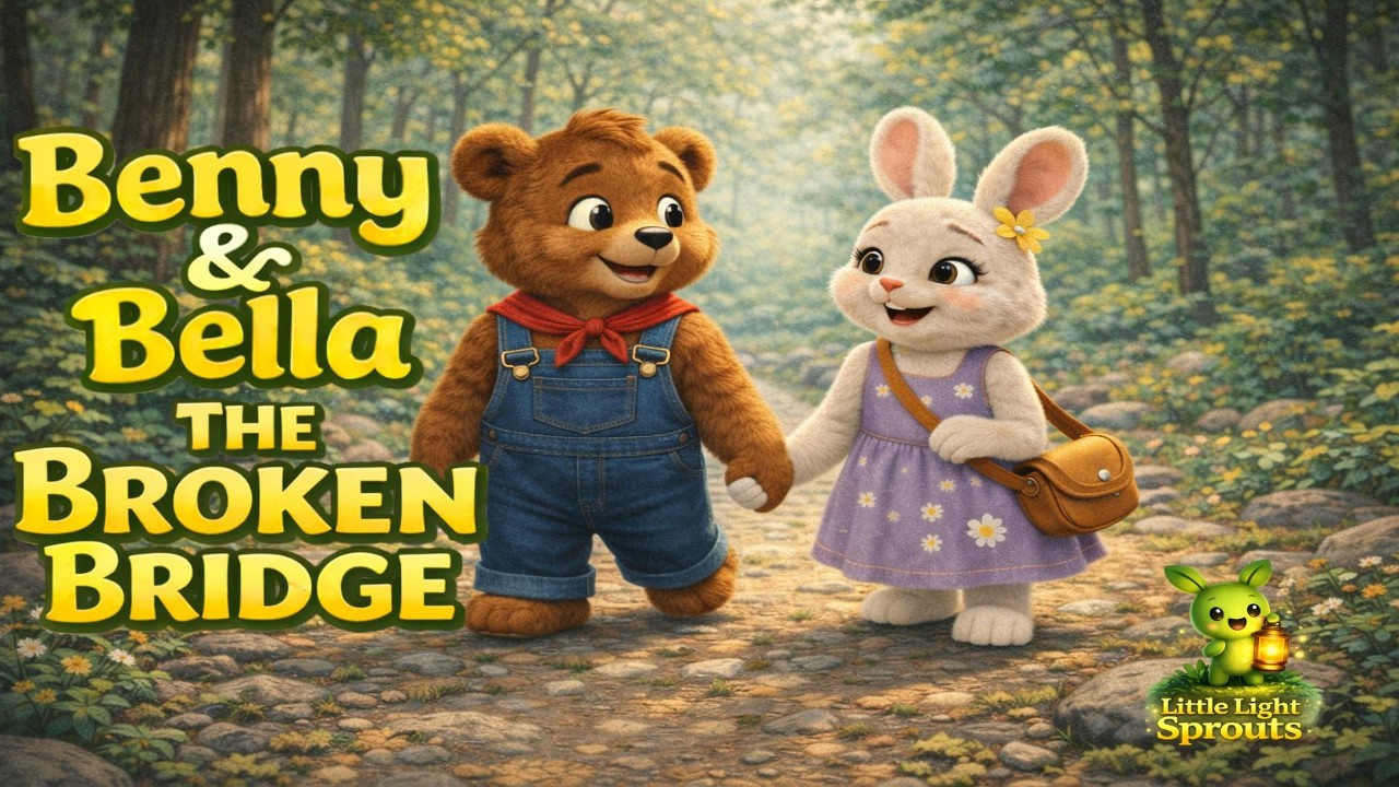Benny & Bella: The Broken Bridge | A Story About Teamwork & Helping Others| Bedtime Stories for Kids