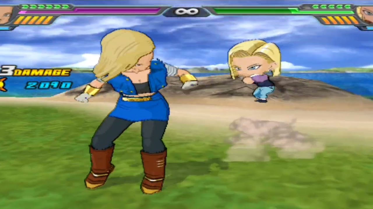 Super N 18 🆚 Numerito18 Chibi, ( ISO Las mas Hermosas Criador Xavier DBZ) 