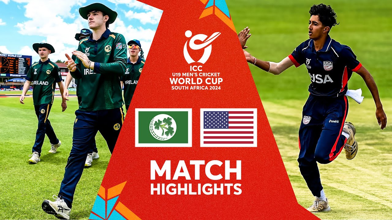 Ireland v USA | Match Highlights | ICC U19 Men&rsquo;s CWC 2024