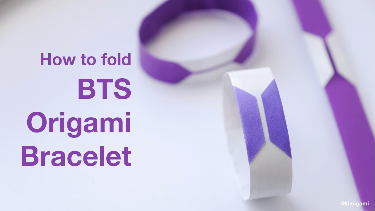 How to fold BTS Origami Bracelet (Li Kim Goh)